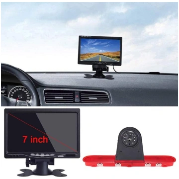 7 collu LCD monitors + bremžu gaismas atpakaļgaita