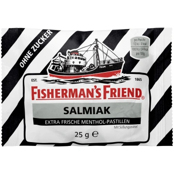 Fisherman's Friend Pastilas ar salmiaku, ar s