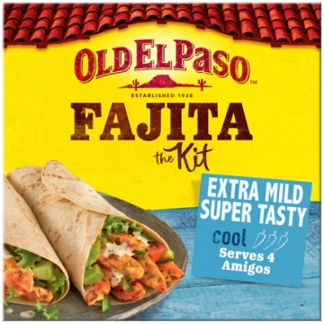 Old El Paso Extra Mild Super Tasty Fajita Kit 476g