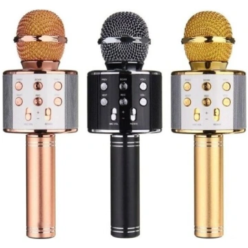Karaoke mikrofons-skaļrunis ar balss maiņas efekti