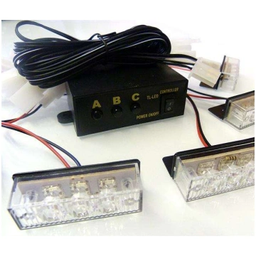 12 LED Bākuguns Restē Sarkana SM3033-4R
