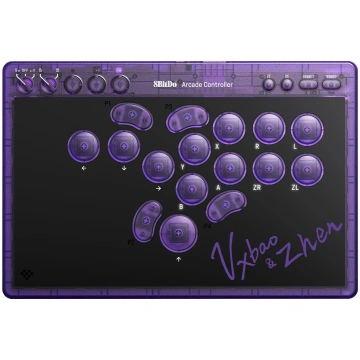 8Bitdo Arcade Controller PC/Switch, violet (RET009