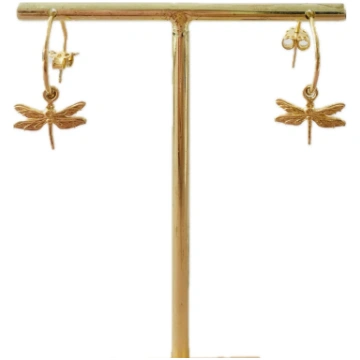 VIVIAN SEMI-CIRCLE DRAGONFLY EARRING VIVIAN GIOIEL