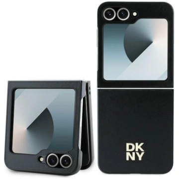 DKNY Leather Metal Stack Logo vāciņš Samsung Galax