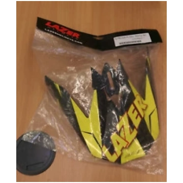 LAZER ķiveres nadziņš MX8 Geotech PC carbon/yellow