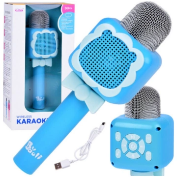 Bezvadu mikrofons bērniem ar Bluetooth, zils Nav n