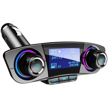 Bluetooth 5.0 automašīnas adapteris FM/AUX raidītā