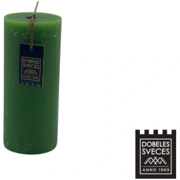 RUSTIKA CILINDRS 60x140 mm ZAĻS Baltic candles Ltd