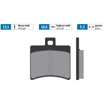 Bremžu uzlikas Polini sintered Aprilia SR50 / Spor