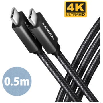 AXAGON SPEED + USB-C, USB 20Gbps Cable, 0.5 m | BU