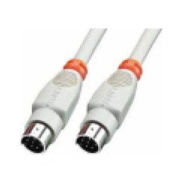 Lindy 8 Pin Mini DIN Cable 2 m printer cable Grey 