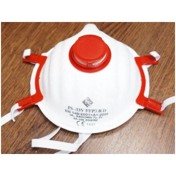 Respirātors FFP 3 vārsts centrā