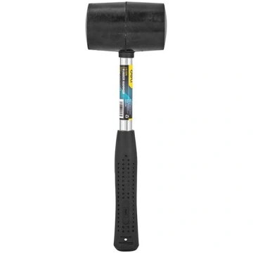 Rubber Hammer Deli Tools EDL5616, 0.5kg (black)