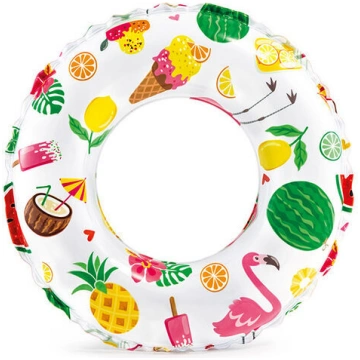 Piepūšamais peldriņķis Intex Lively, daudzkrāsaina