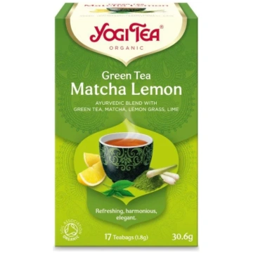 YOGI TEA Zaļā matcha tēja ar citronu N17