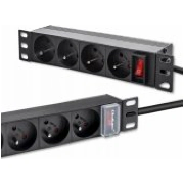 Qoltec Power strip for RACK 10®® 1U 1.8m Black pag