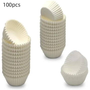 100Pcs Food Grade Baking Cup Cupcake Greaseproof W