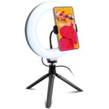 SBS Selfiju statīvs 20 cm LED Gredzenveida Gaisma 