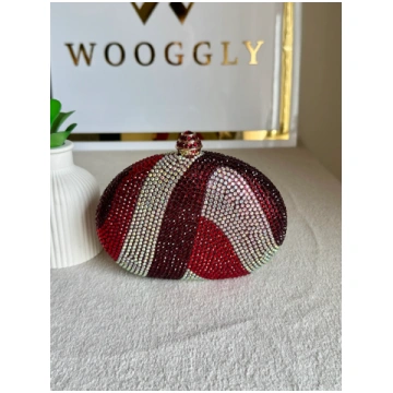 High Quality Luxe Statement Clutch - Red Wooggly