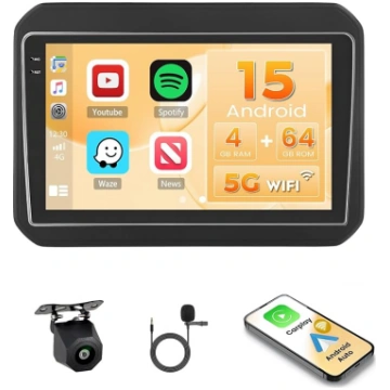 Hikity Android 15 4+64G auto radio priekš Suzuki I