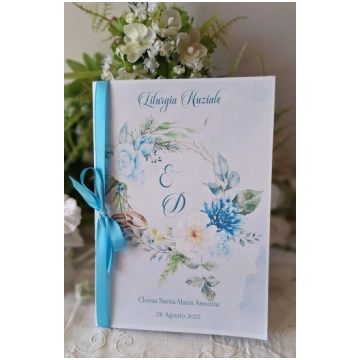 Inviti Lux - Libretto Messa Fiori Tiffany