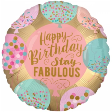 Daudz laimes dzimšanas dienā! Folijas balons 43 cm