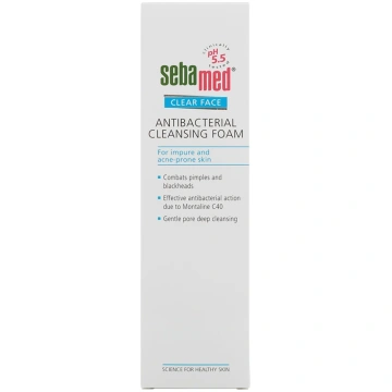 SEBAMED CLEAR FACE antibakteriālas attīrošas putas