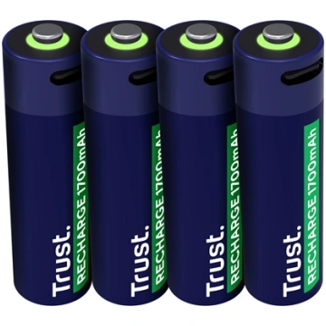 Baterijas Trust USB-C Rechargeable AA Batteries 25