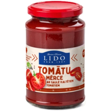 Tomātu mērce ar saulē kaltētiem tomātiem LIDO 440g