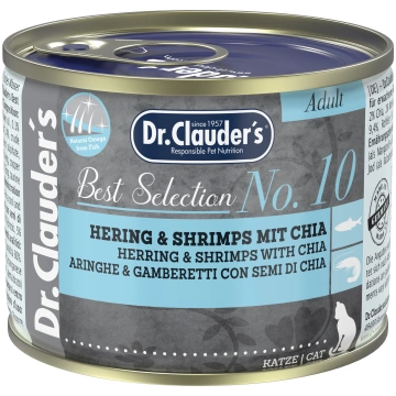 Dr.Clauder´s No.10 Siļķe&Garneles ar chia k.k. 200