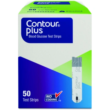ASCENSIA CONTOUR PLUS, diagnostikas sloksnes, 50 g