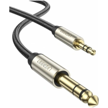 Ugreen AUX 3.5mm -> 6.35mm audio kabelis 5m melns 