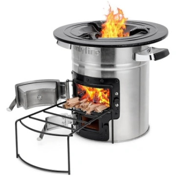 Onlyfire Rocket Stove Brīvdabas kempinga malkas pl