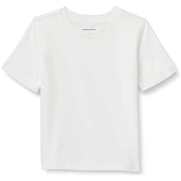 Amazon Essentials Boys Short Sleeve T-Shirts White