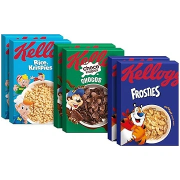Kellogg"s grauzdēto labības pārslu un kukurūzas pā