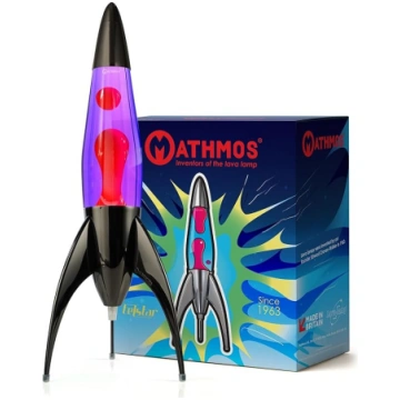 Mathmos Telstar Lava lampa Rocket Black - Violeta/