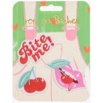 Piegludināmie izšuvumi ar lūpiņām, Iron on Patches