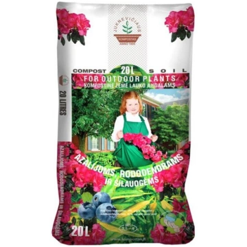 Komposta un kūdras maisījums acālijām un rododendr