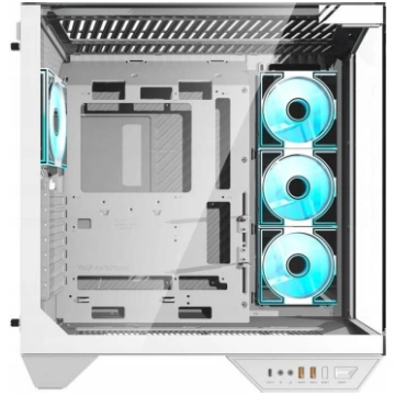Obudowa komputerowa Darkflash DY470 (biala) + 4 we