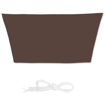 Relaxdays, braun 10026361_988 Trapezoidal Awning W