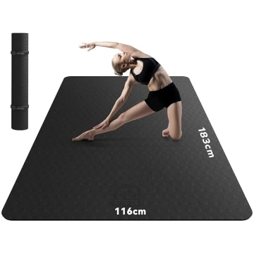 HAPBEAR jogas paklājs XXL Extra Large Wide Yoga Ma