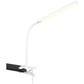 Trio Nevada LED clamp table lamp matt white gaisme