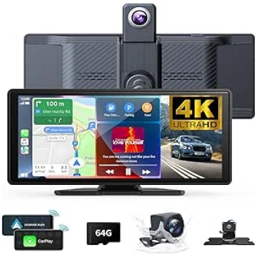 10,26 collu bezvadu Carplay ekrāns 360 rotācijas 4