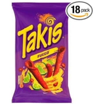 Takis Fuego kukurūzas čipsi ar čili un laima garšu