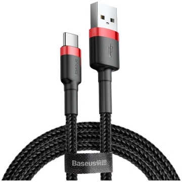 Baseus Cafule cable USB-C 2A 2m Red+Black (CATKLF-