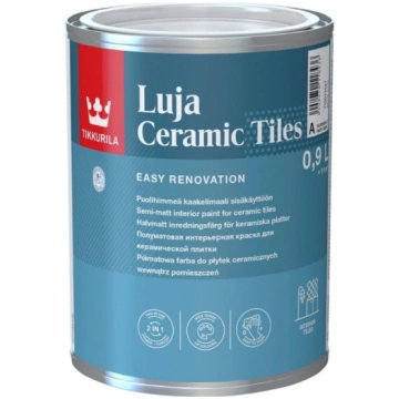 Krāsa flīzēm Tikkurila Luja Ceramic Tiles Pusmatēt