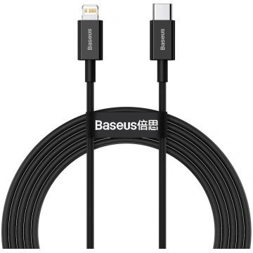 Kabel USB Baseus USB-C - Lightning 2 m Czarny (BSU