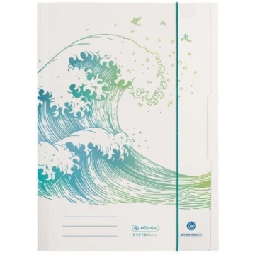 Mapē ar gumiju Herlitz GREENline Wave, A4