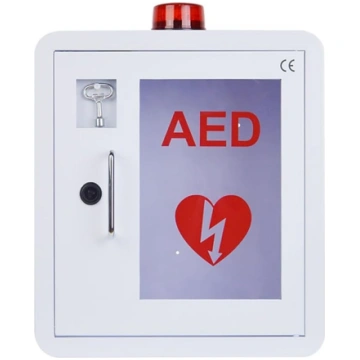 AED defibrilatora glabāšanas skapis, pirmās palīdz