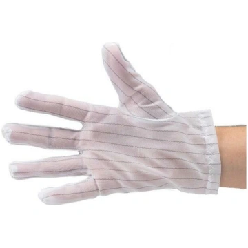 Cleanroom acces: protective gloves; white; M; diss